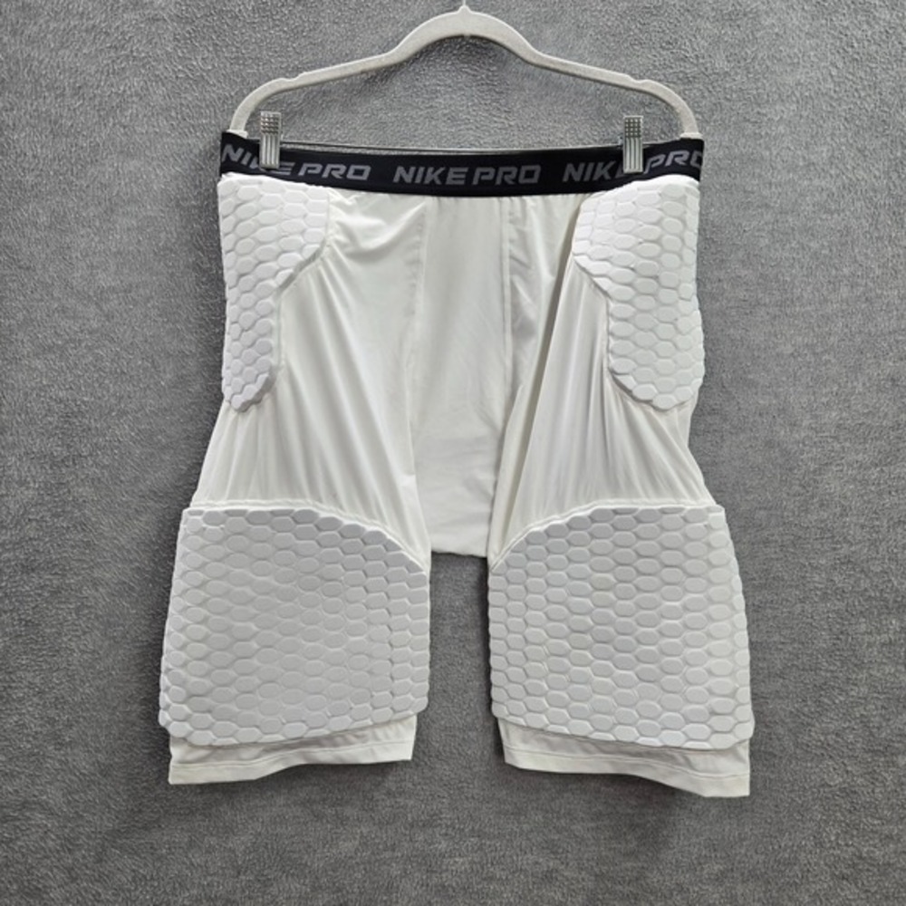 Nike Pro Men Activewear‎ Shorts 3XL White Base Layer Compression Padded NWT